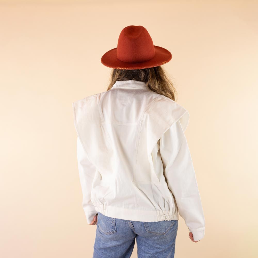 Moonrise dames spijkerjas wit Leda