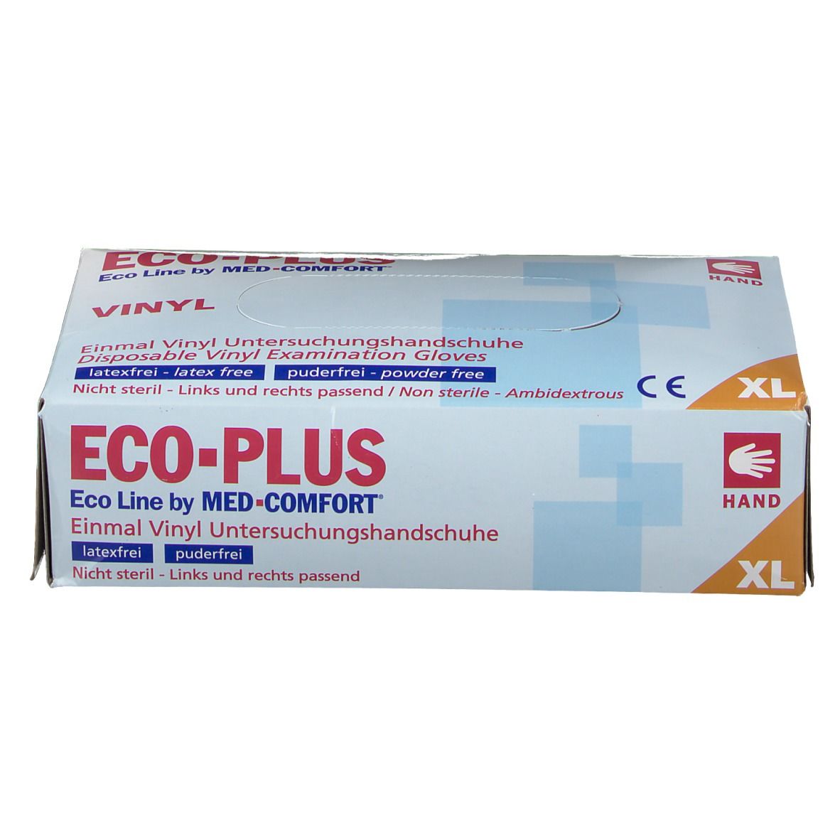 Eco-Plus Vinyl Handschuhe Gr. XL unsteril puderfrei weiß