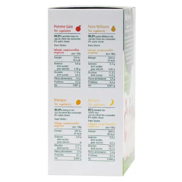 Compota de Frutas Good Goût, Variedade de Frutas +4m Orgânica 4 x 120g