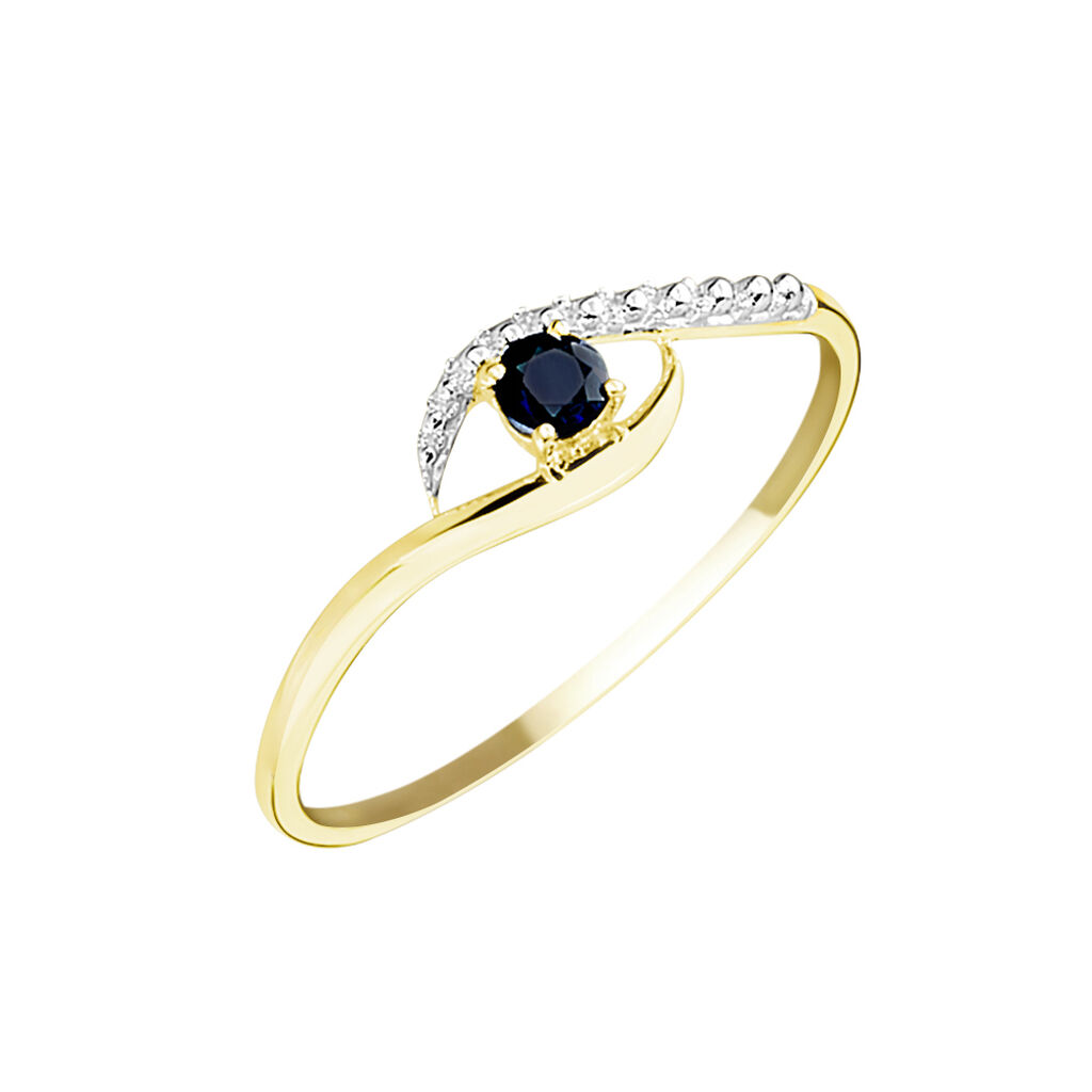 Bague Or Jaune Karmele Saphir