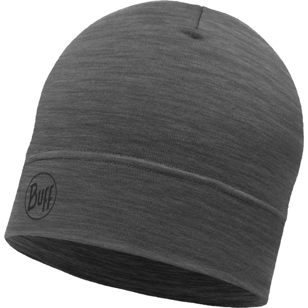 BUFF® Lightweight Merino Woll Mütze solid grey