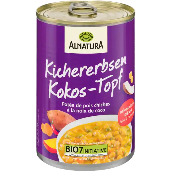 Bio Kichererbsen-Kokos-Eintopf