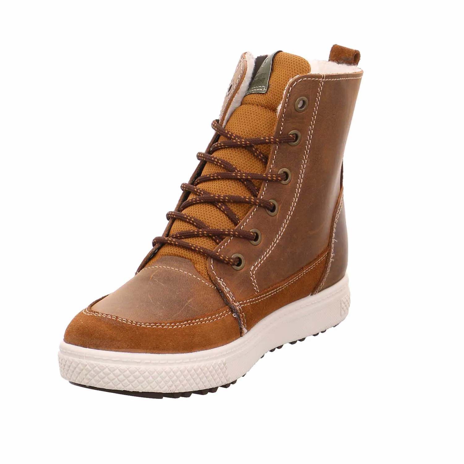 PRIMIGI Jungen-Winter-Bottine Cognac Textil  Boot