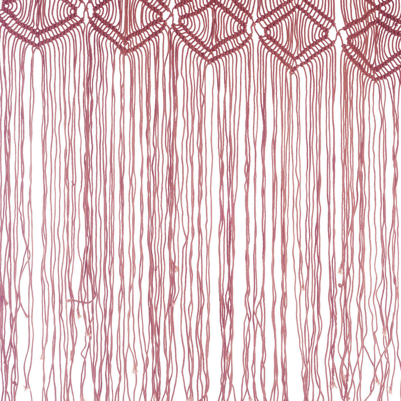 En Fil d'Indienne Rideau en macramé Resille terracotta - 100x280 cm