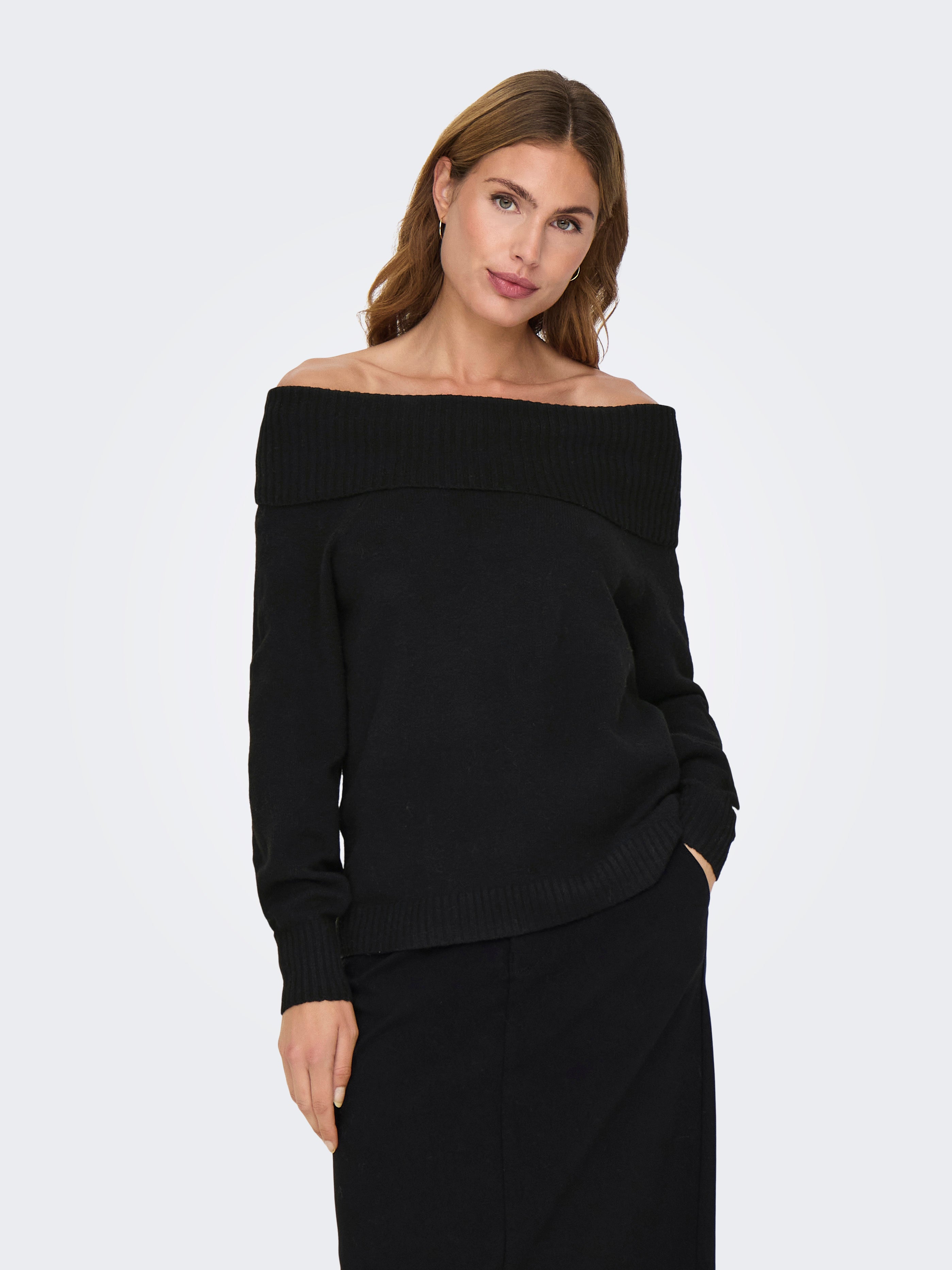 ONLJEANETT Strickpullover Black