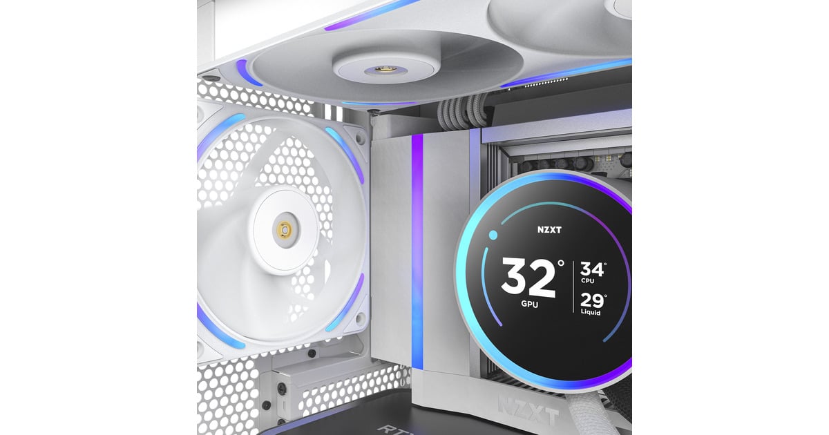 NZXTF120X RGB case fan  (Wit, 120 x 120 x 30 mm, PWM)