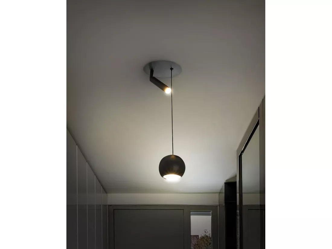 Lampe LED suspendue MABOLE Métal Noir