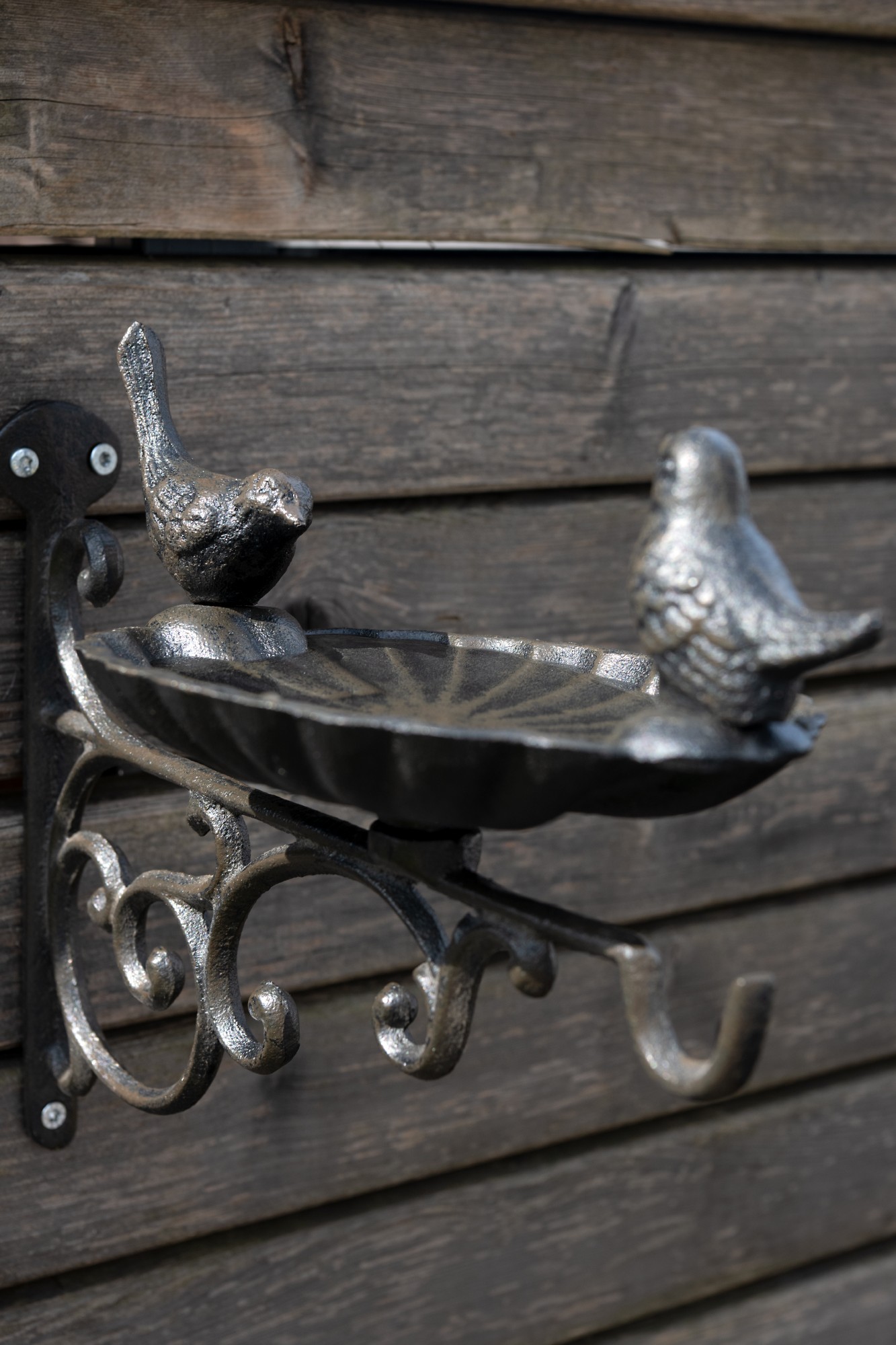 Vogeltränke mit Wandhalter, antik-braun, B 28 cm, H 23 cm günstig bestellen