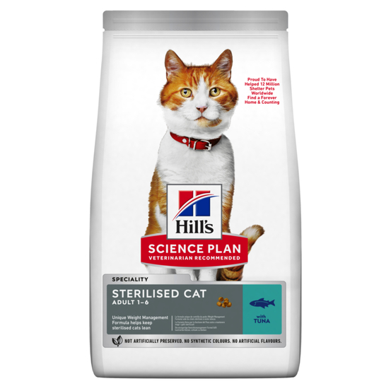 Croquettes chat adulte stérilisé au thon - 3 kg