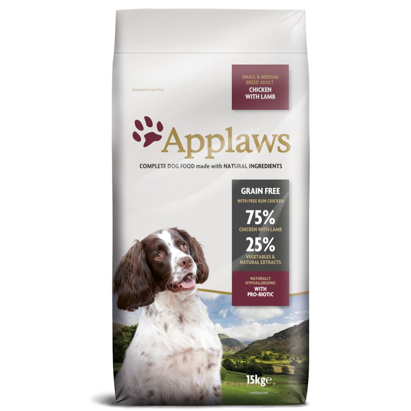 Applaws Adult Small & Medium Breed, poulet & agneau