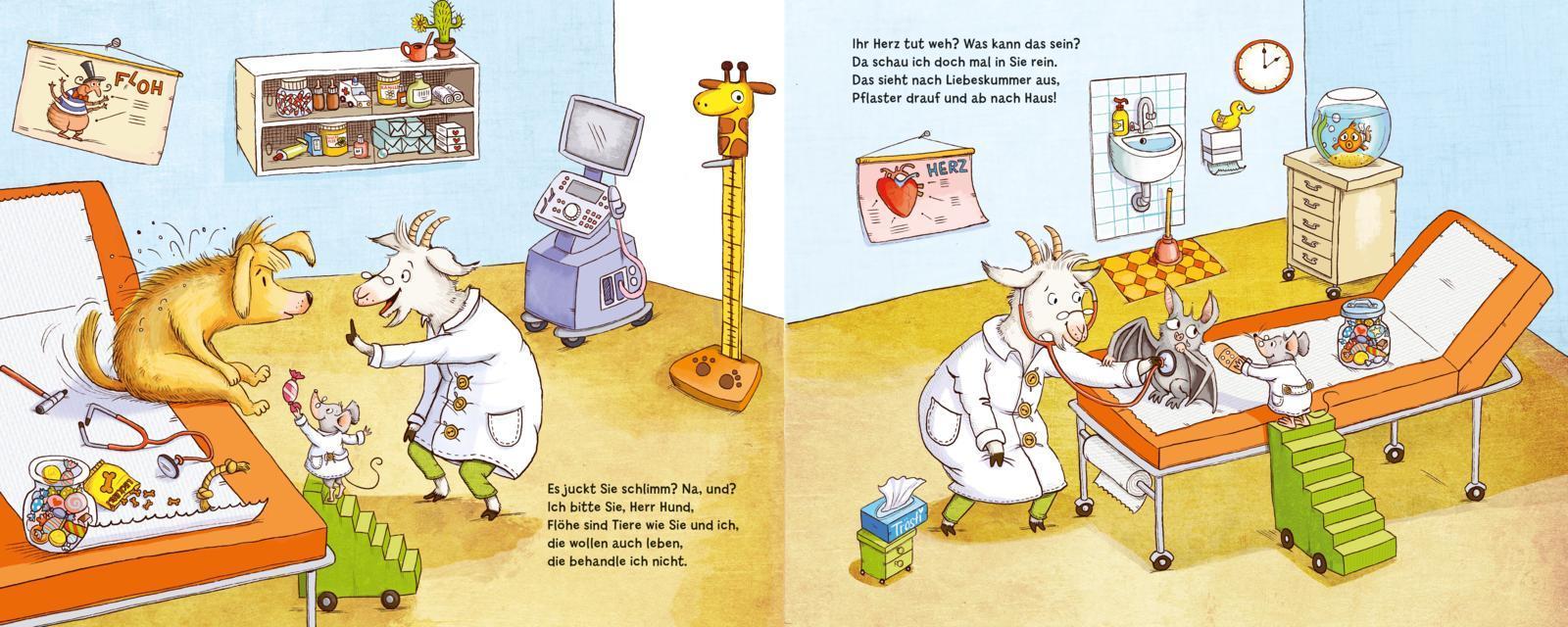 Bei Wehwehchen aller Art hilft dir Doktor Ziegenbart!