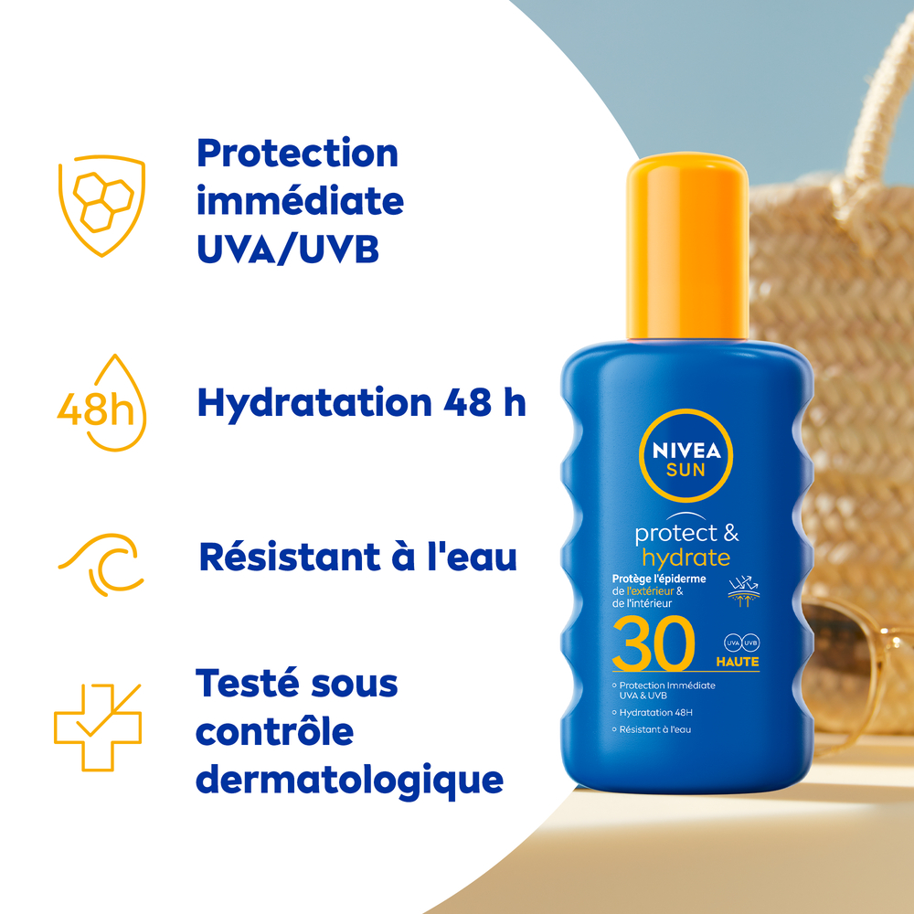Spray protecteur hydratant SPF 30 - Formule anti-taches - 200 ml