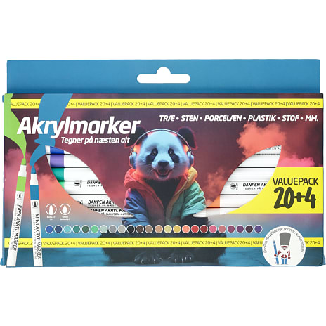 Akrylmarkers 24 stk