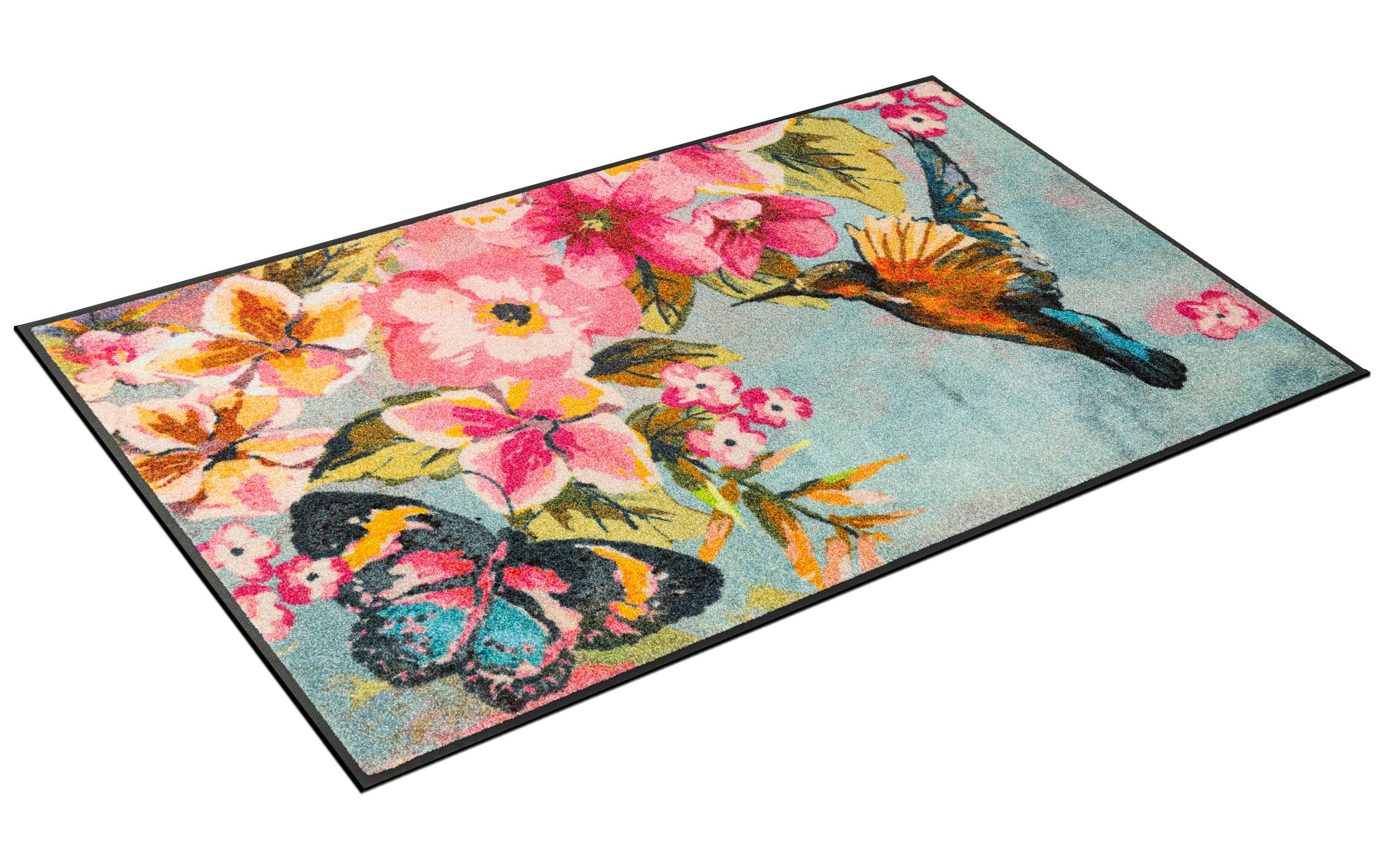 Fussmatte Bloomibri 75 cm x 120 cm<br>Rutschfeste Schmutzfangmatte