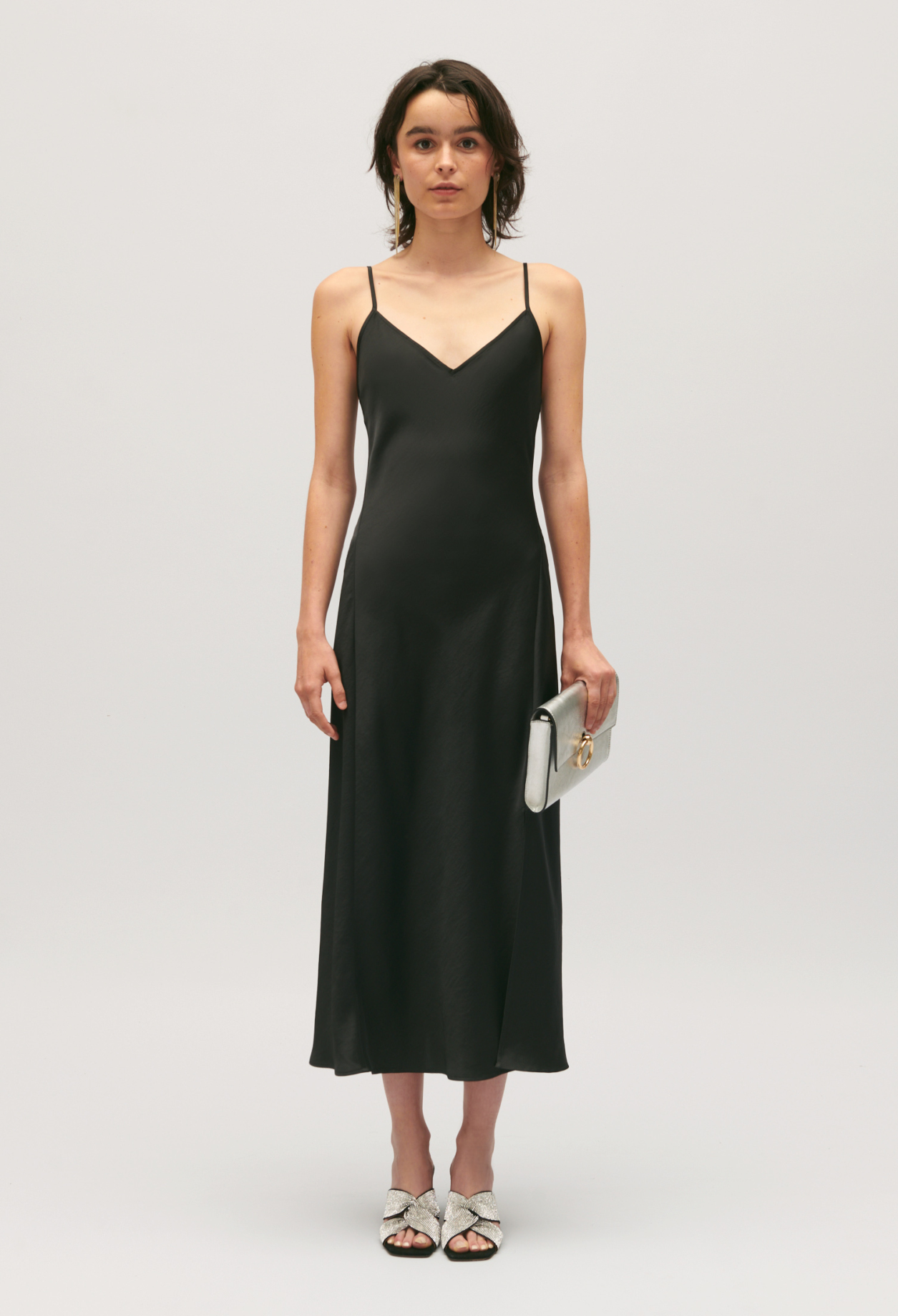 Robe nuisette midi noire
