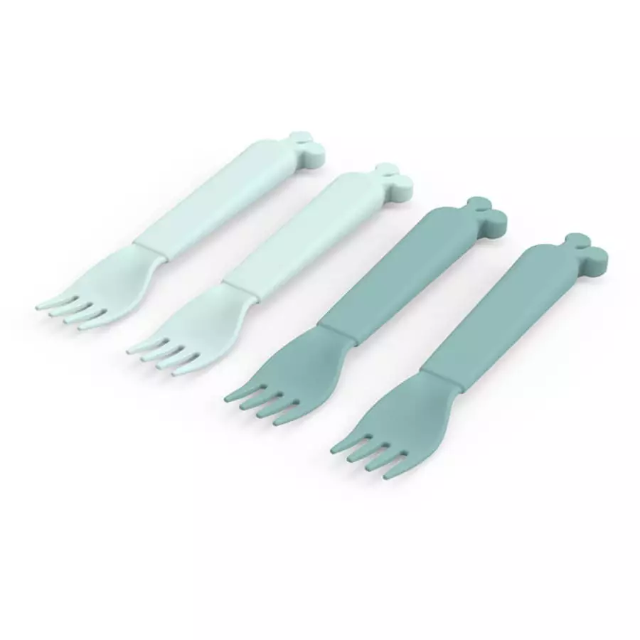Done by Deer™ Gabelset Kiddish 4-er Pack Raffi Blau