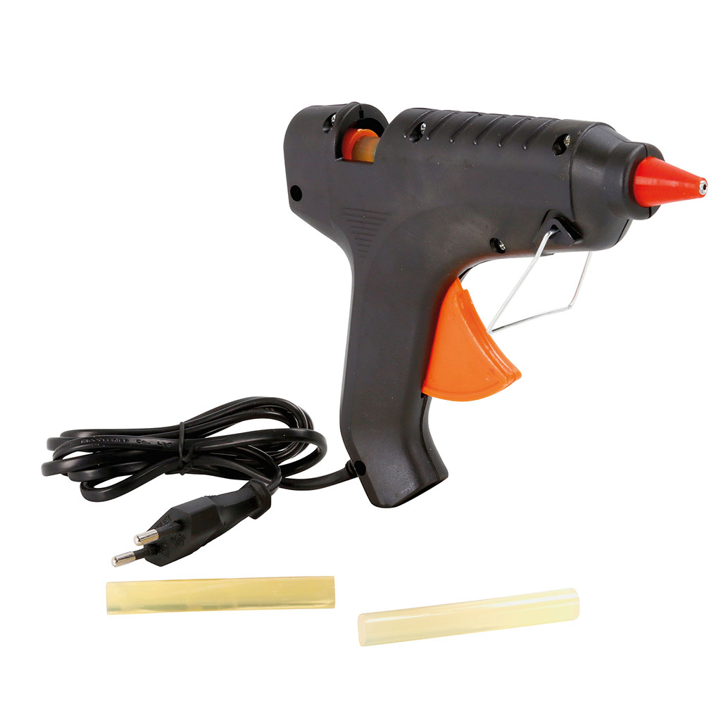 Pistolet à colle RHINO 40W et 4 bâtons de colle D 11mm
