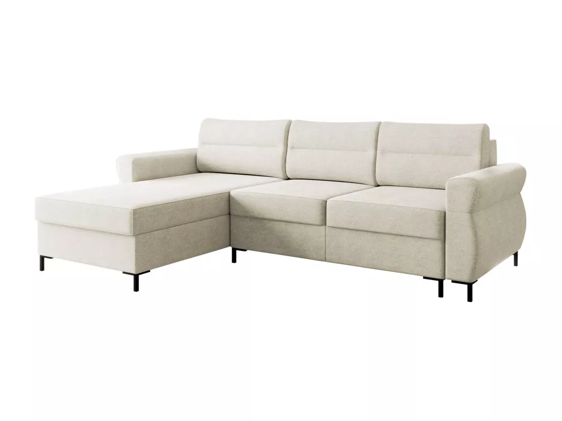 Canapé d'angle Stonecrest 103, Brun clair, Fonction de couchage, Boîte de literie, 258cm