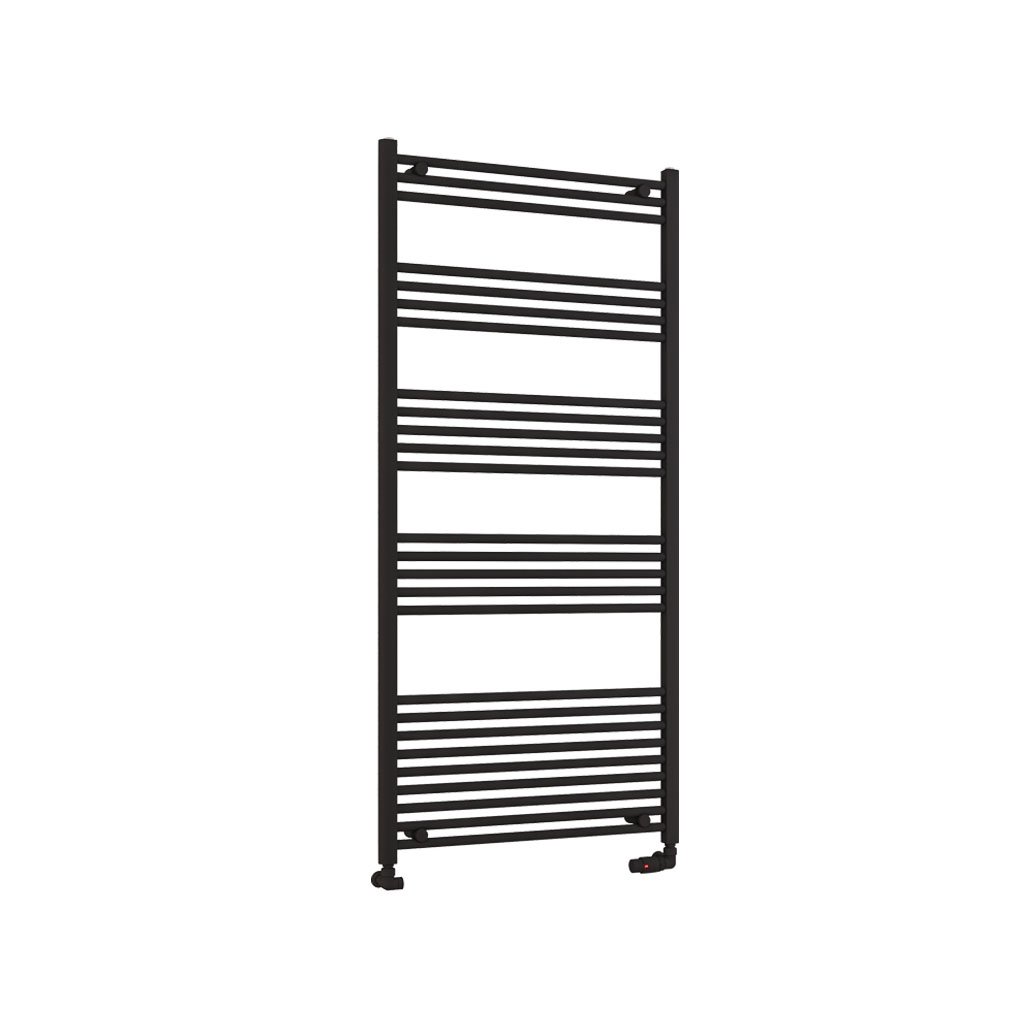 Eastbrook Wendover handdoekradiator 75x160cm 1041W zwart mat