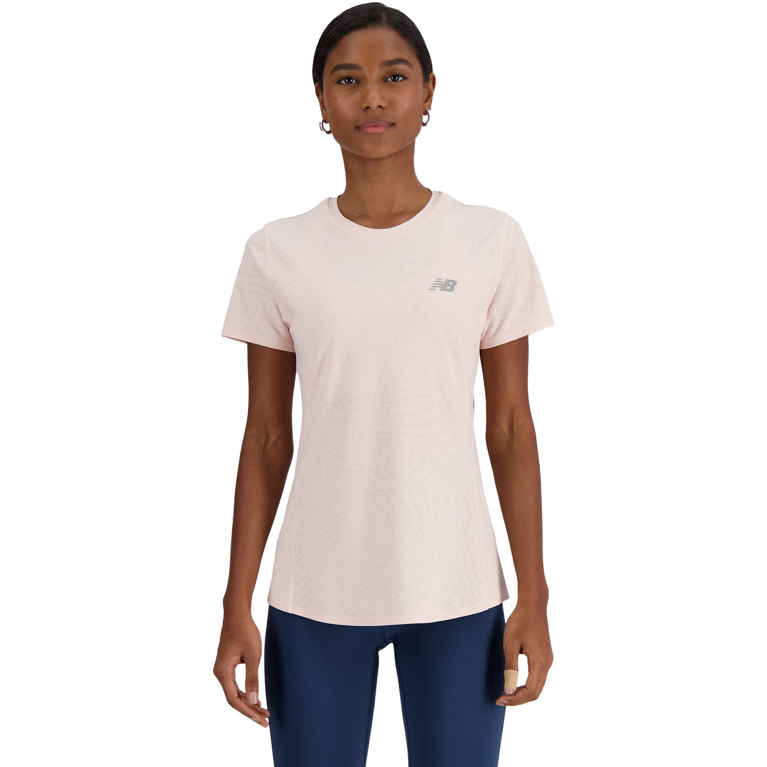 New Balance Jacquard T-Shirt Dames