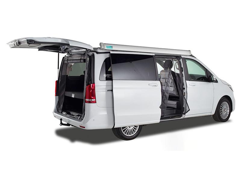 Van Quito Schiebetürenmoskitonetz, Magnet RV, standard Mercedes Benz V-Klasse (ab 2014) / Vito (ab 2014), Beifahrerseite (rechts)