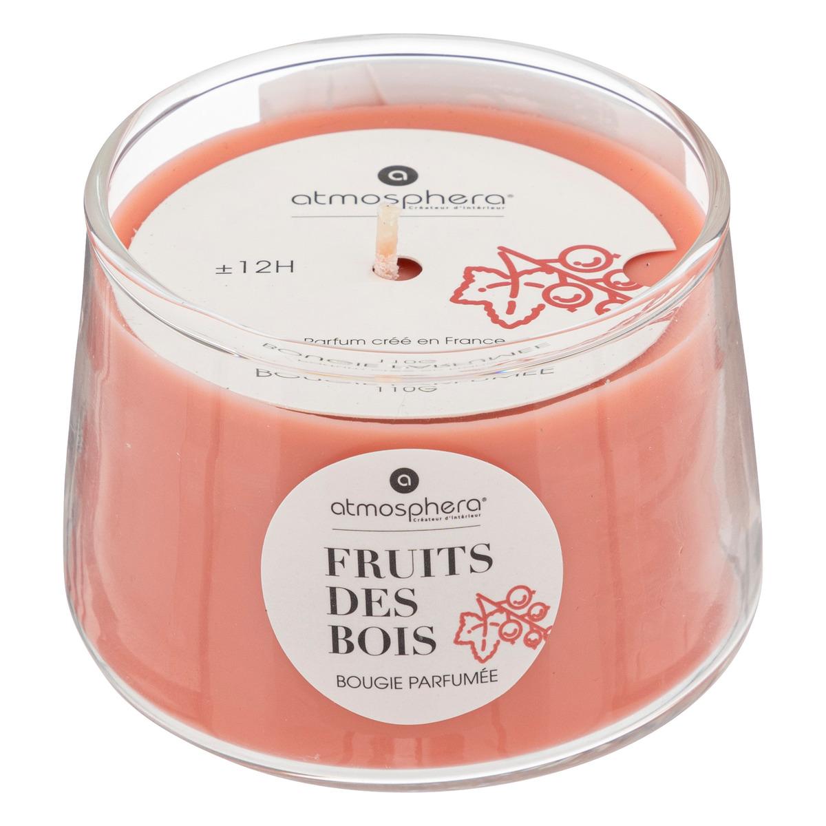 BOUGIE PARFUMEE VERRE IZOR FRUIT DES BOIS 110G