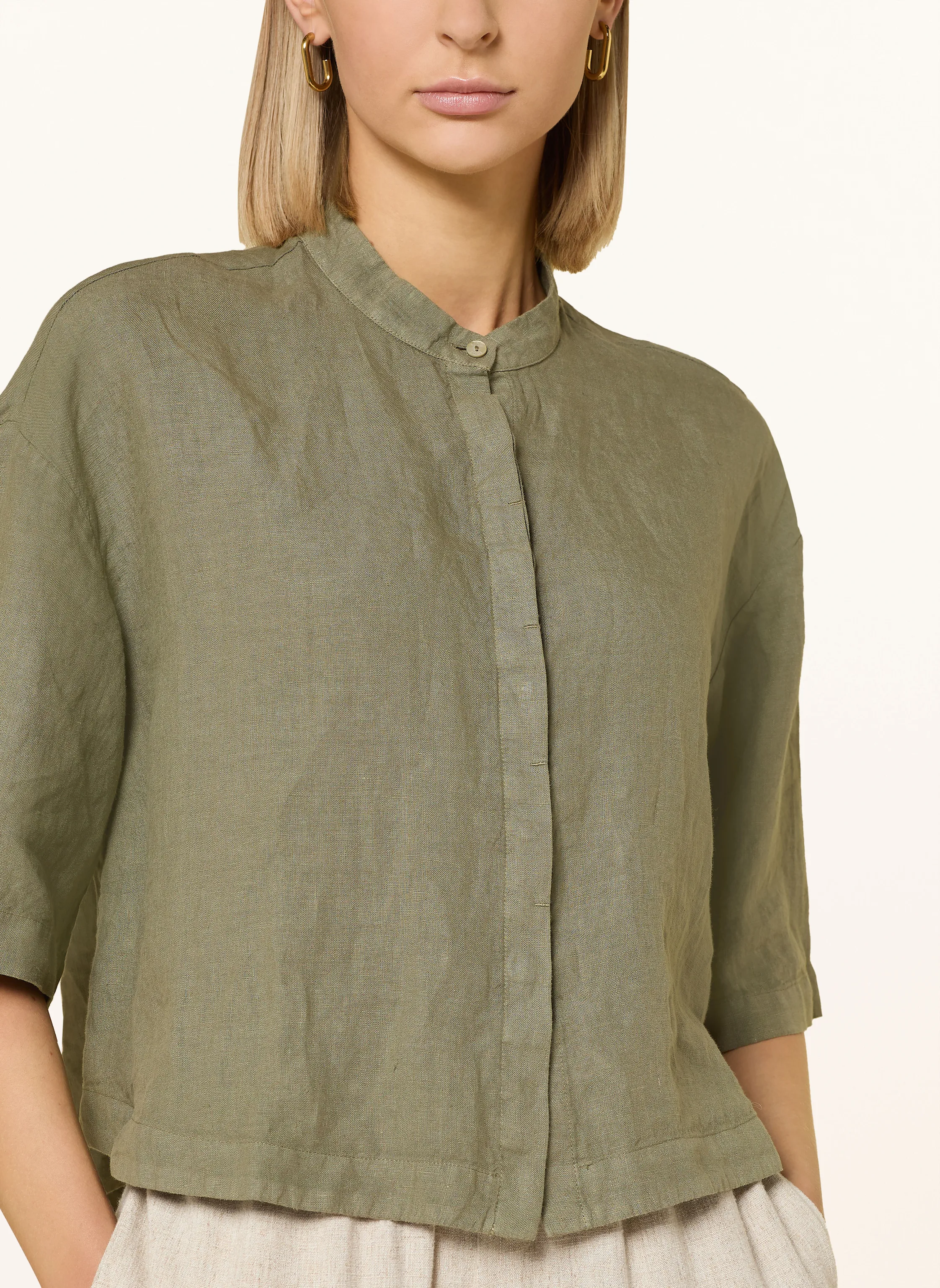 120%lino Leinenbluse mit 3/4-Arm