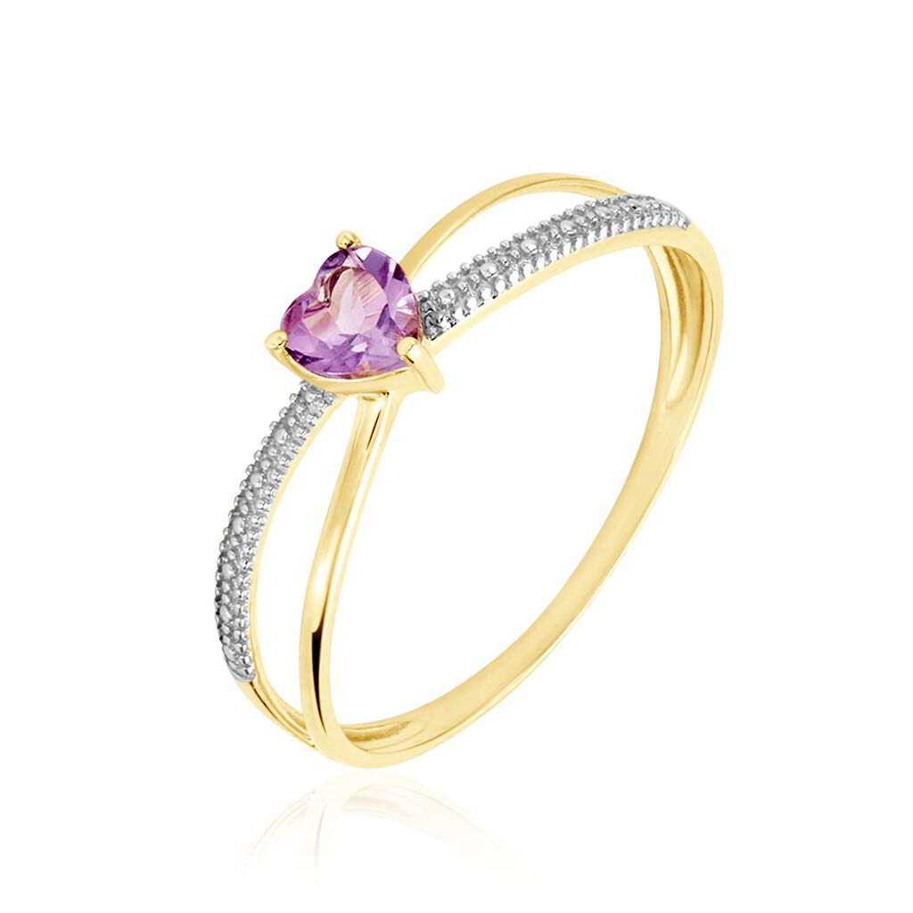 Bague Rory Or Jaune Amethyste