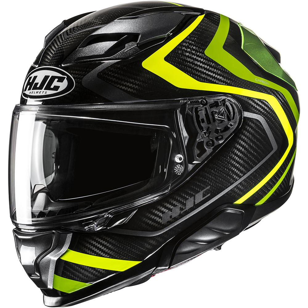 HJC - Casque F71 Carbon Nevio MC3H / Noir / Jaune / Vert