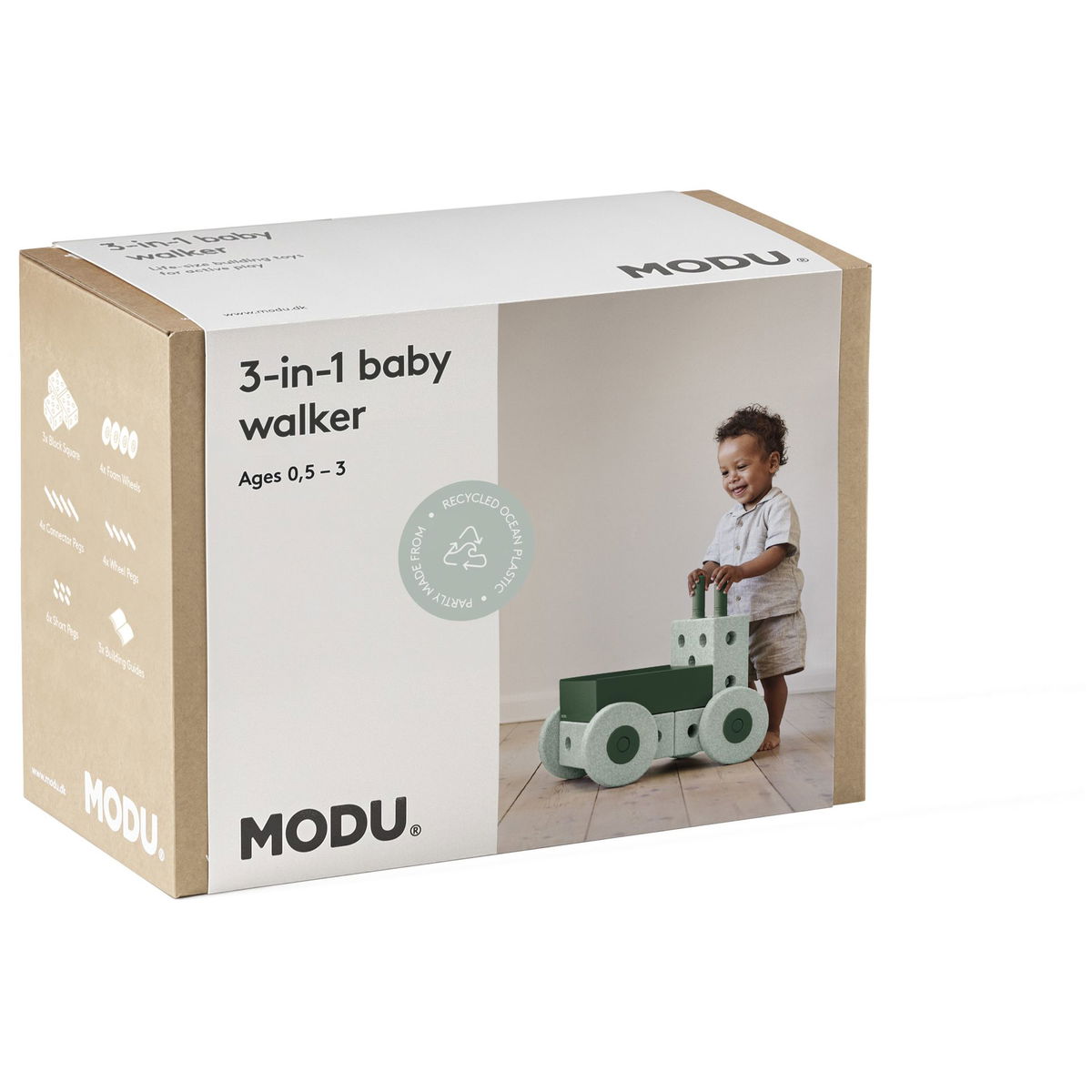 MODUMODU   3in1 Lauflernwagen ocean mint