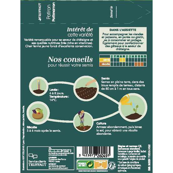 Graines de potiron potimaron en sachet