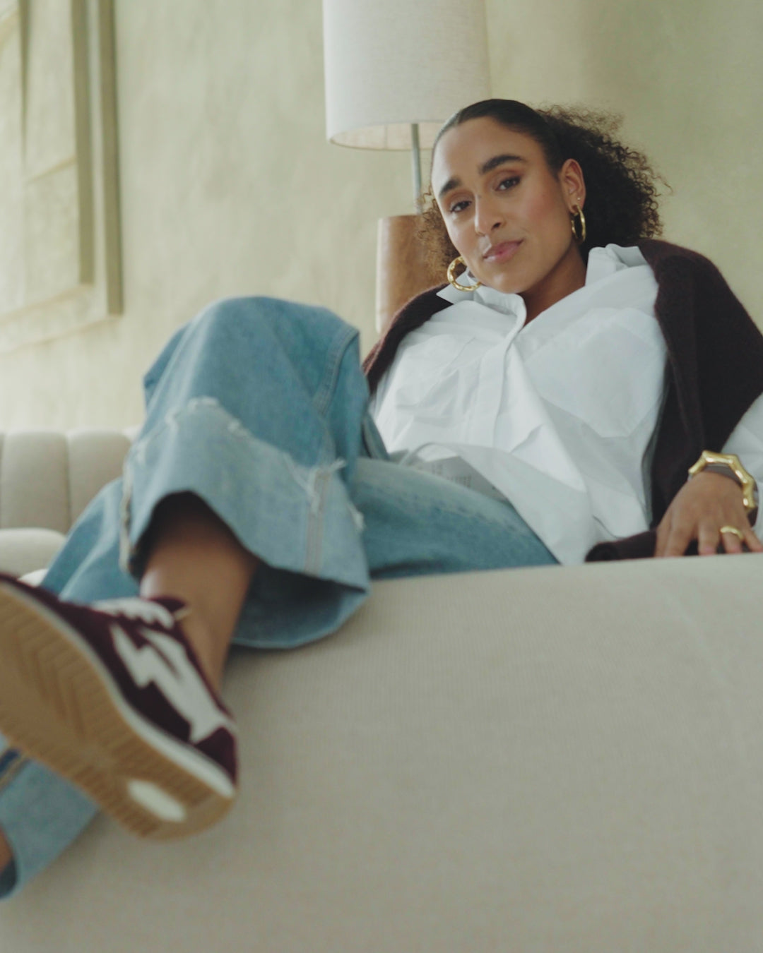 VIA VAI bordeaux dames sneakers Mikki Alex