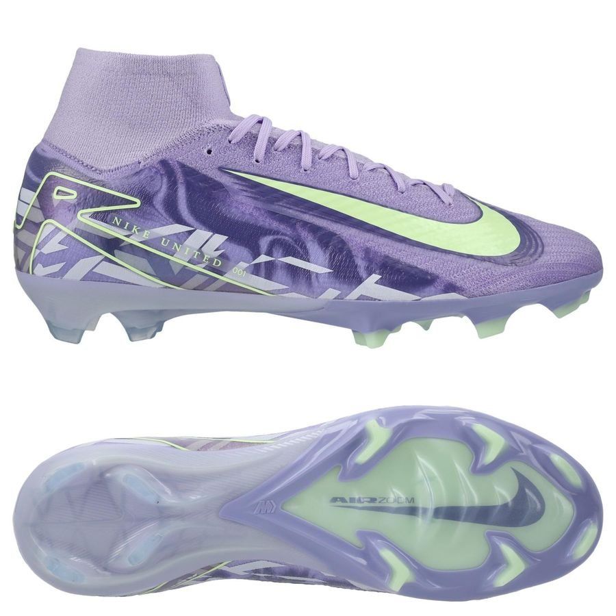 Nike Air Zoom Mercurial Superfly 10 Elite FG United - Purple Agate/Jaune Fluo