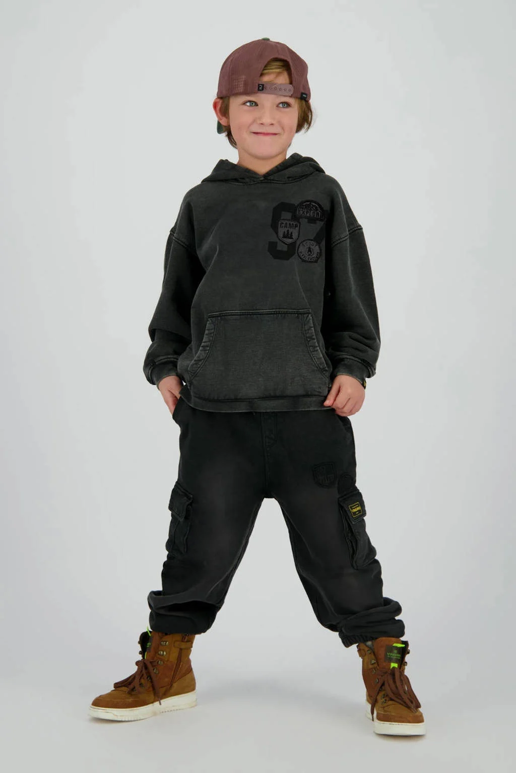 Vingino hoodie black denim