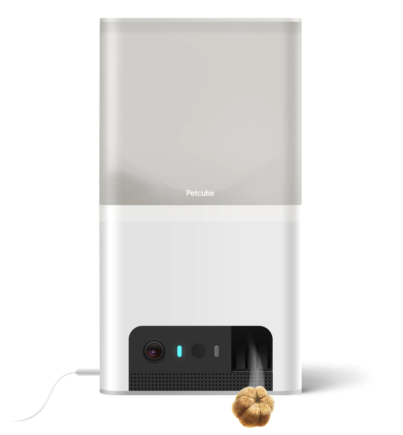 Bites 2 Lite Smarte Haustier Kamera 1080p HD mit Leckerli Ausgabe / 2-Wege-Audio / Nachtsicht iOS/Android (854592007387) - Weiss