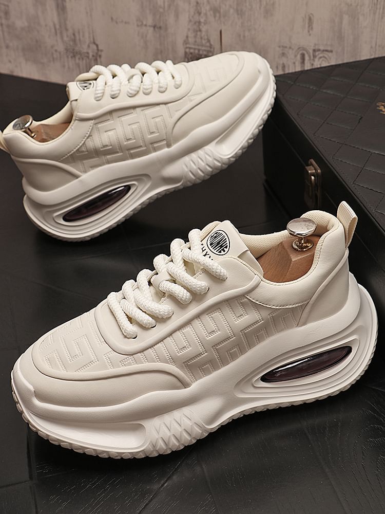 Mr Ozera - Veterschoenen met letters en platform