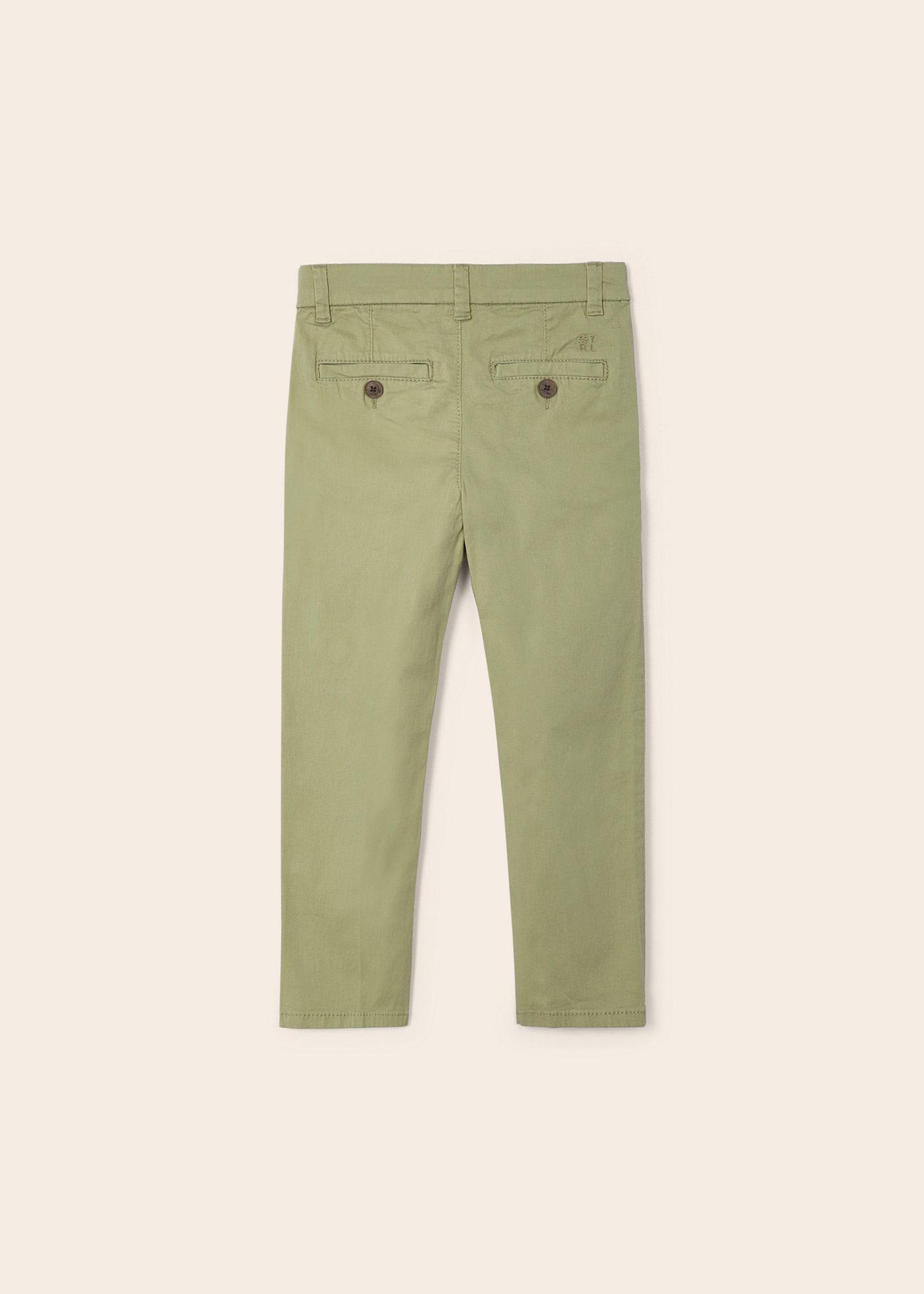 Calças chino de algodão para meninos