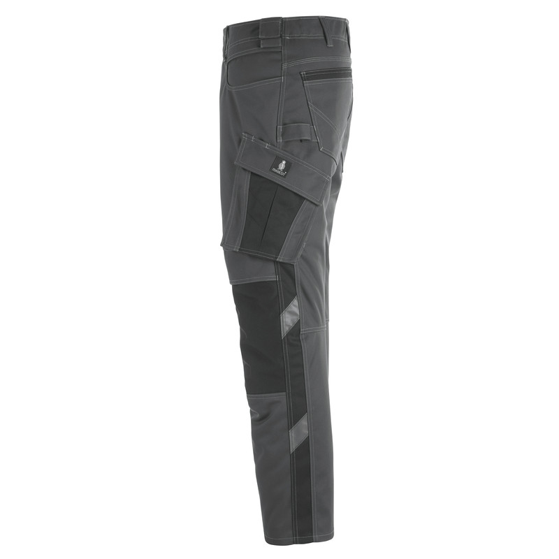 MASCOT® Mannheim broek met kniezakken 58R antraciet/ zwart