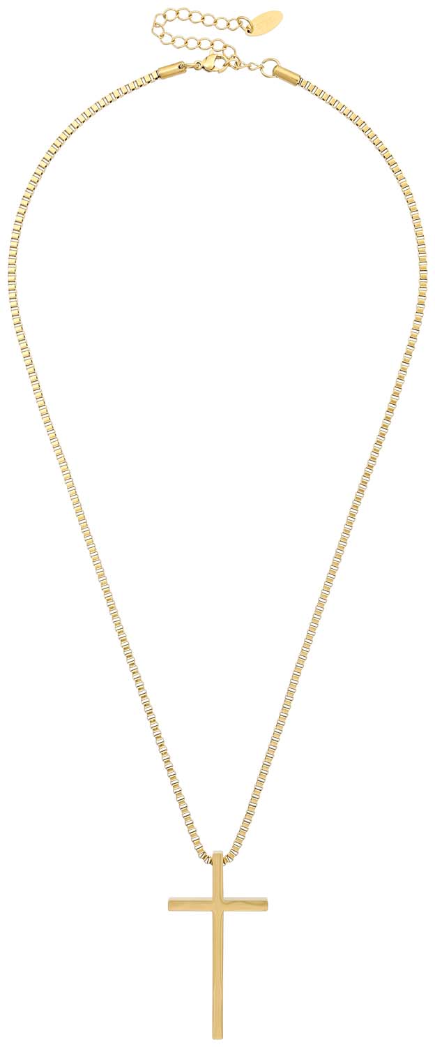 Herren Kette - Gold Cross