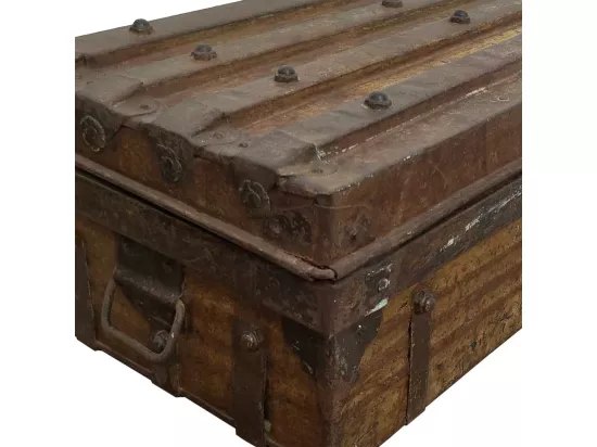 Valise en métal marron 52x31x19h
