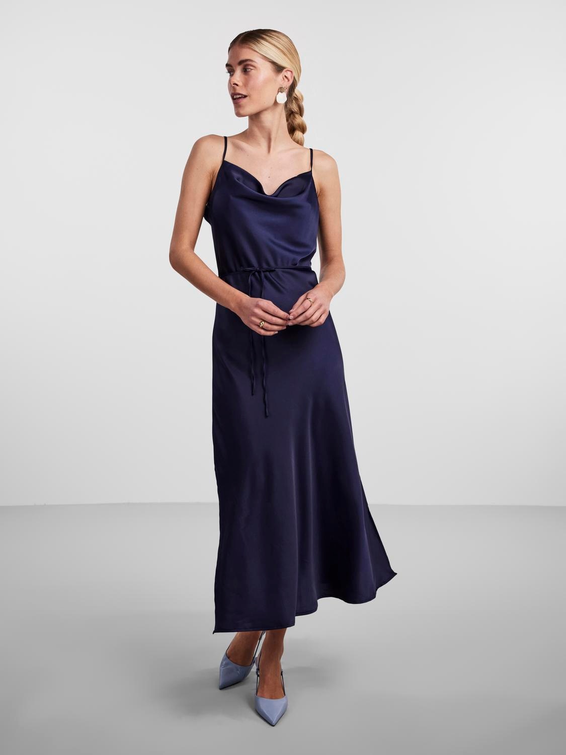 Y.A.S Spaghettikleid »YASTHEA STRAP LONG DRESS S. NOOS« Sommerkleid