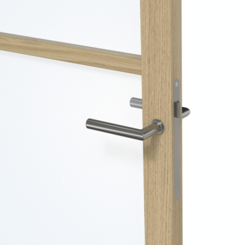 Arne & Bodil binnendeur ABE100 blank glas - licht eiken houtlook afwerking