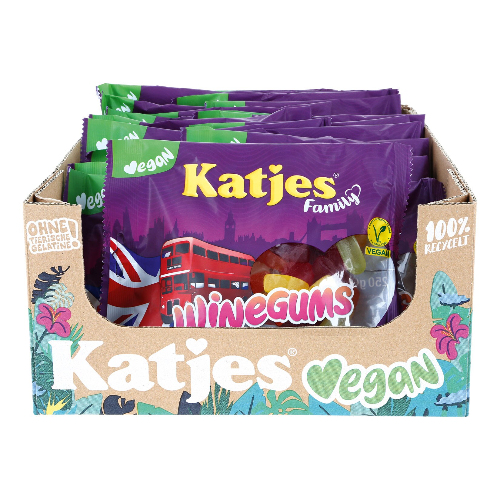 Katjes Family Fruchtgummi Winegums 250 g, 22er Pack