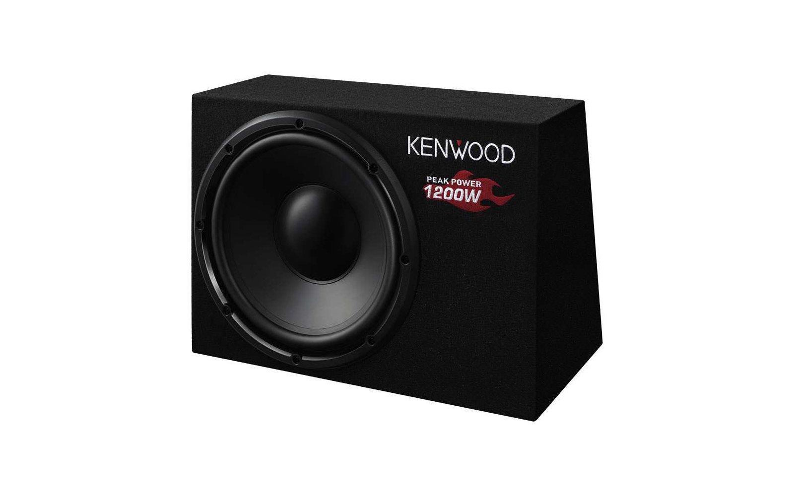Kenwood KSC-W1200B Geschlossener Gehäusesubwoofer mit kompakten Abmessungen 1200W