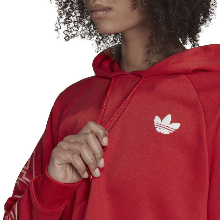 adidas CROPPED HOODIE Red