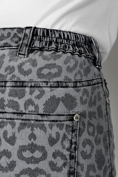 Jeans, Slim Fit, Animalprint, 5-Pocket