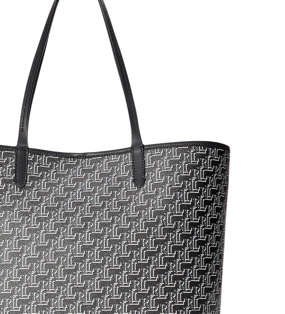 Bolsa tote preta Ralph Lauren Collins