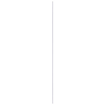 Hoekprofiel kunststof wit 20x20 mm 260 cm