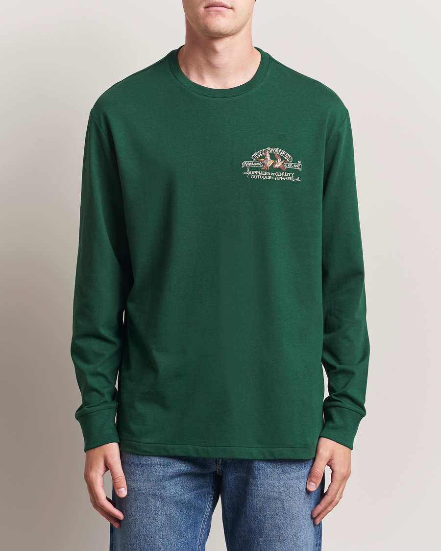 Polo Ralph Lauren Classic Fit Long Sleeve Jersey T-Shirt Vintage Pine