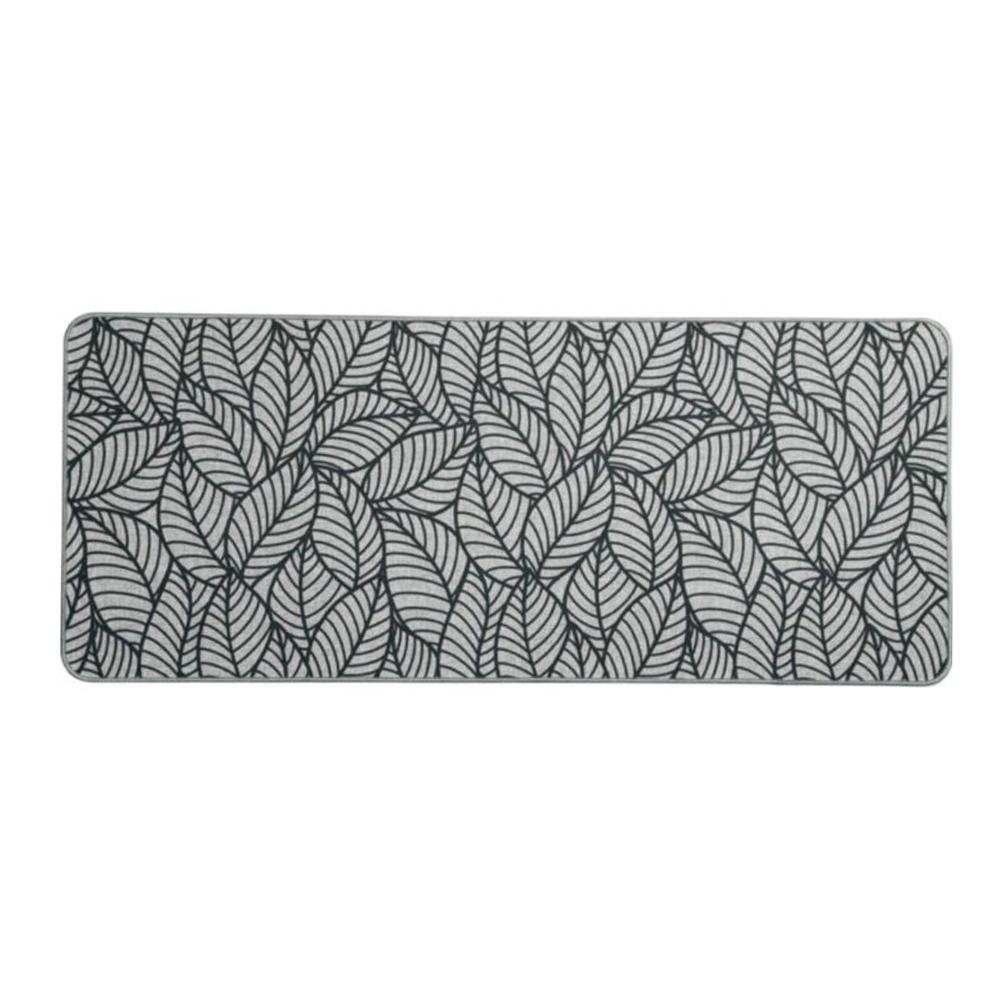 NO MARK Tapis Gris/Noire Luance 50x120cm Jungle